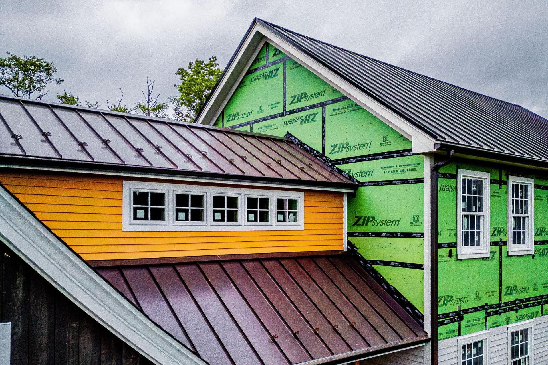 metal roofing on new construction