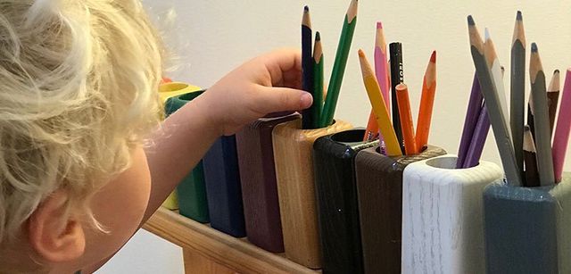 6 bath pencils - Montessori