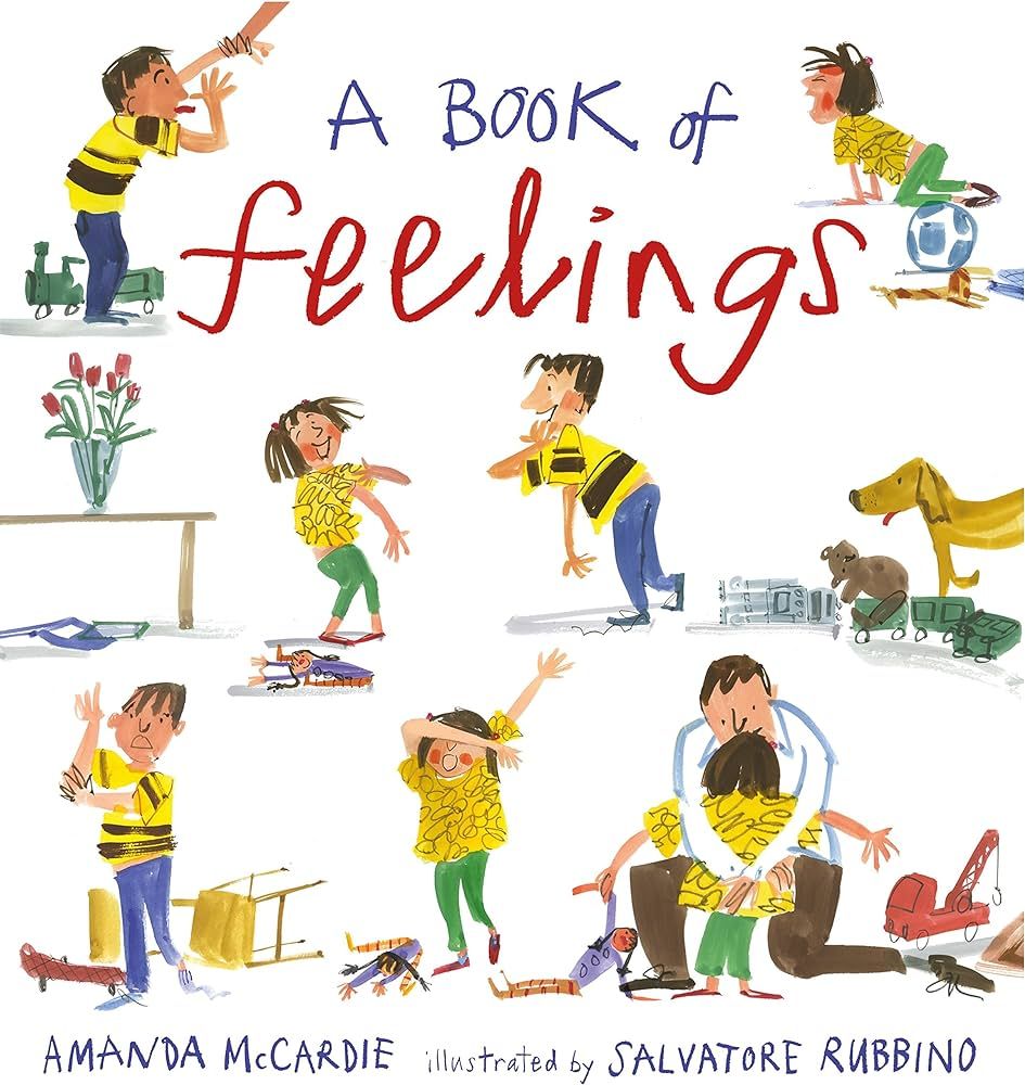 Image of the cover of the book A book of Feelings by Amanda McCardi, Illustrated by Salvatore Robbino