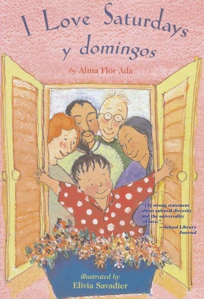 Book cover image: I Love saturdays y domingos by Alma Flor Ada, Illustrated by Elivia Savadier