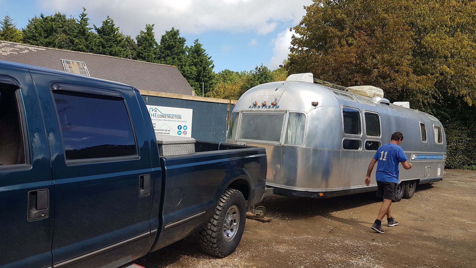 Airstream delivery from Amazing Airstreams to Wales