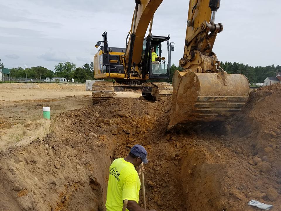 Excavation In Progress — Coward, SC — L & B Developers