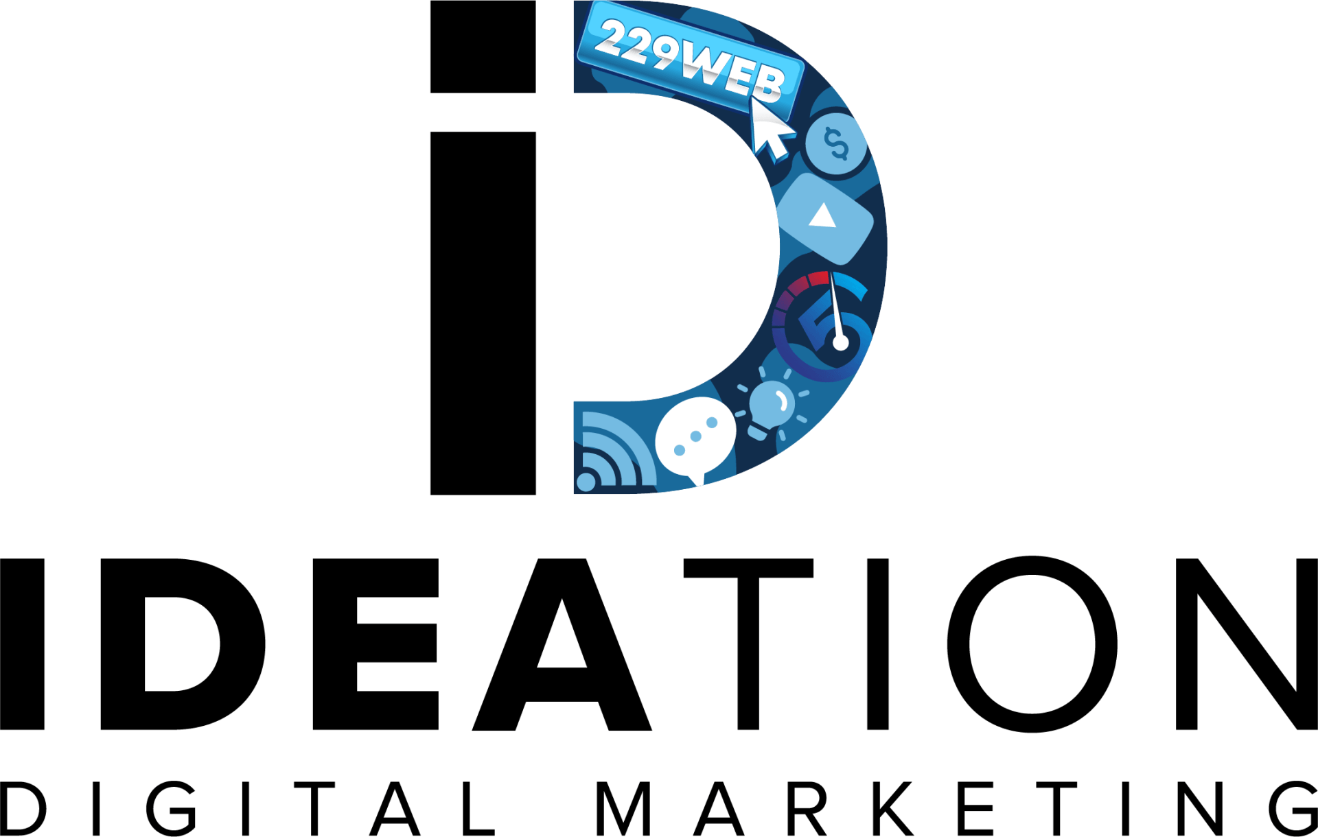 Ideation digital marketing logo for the header