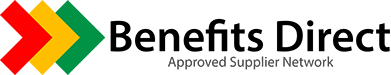 A logo for benefits direct approved supplier network