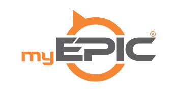 A logo for a company called my epic