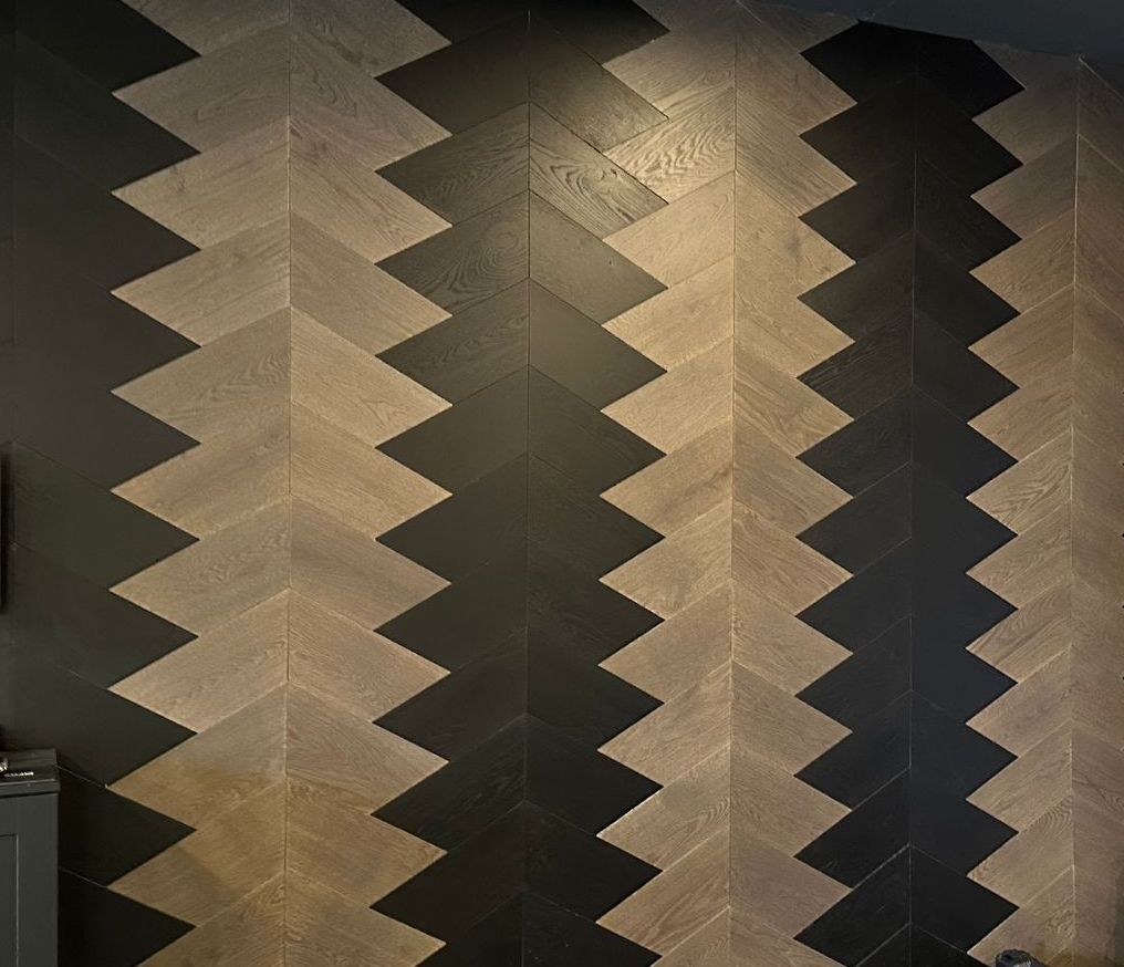 A wall with a Custom pattern