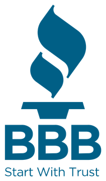 BBB logo with a blue flame above text