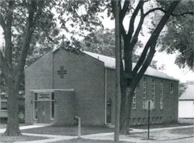 Original church building in 1954