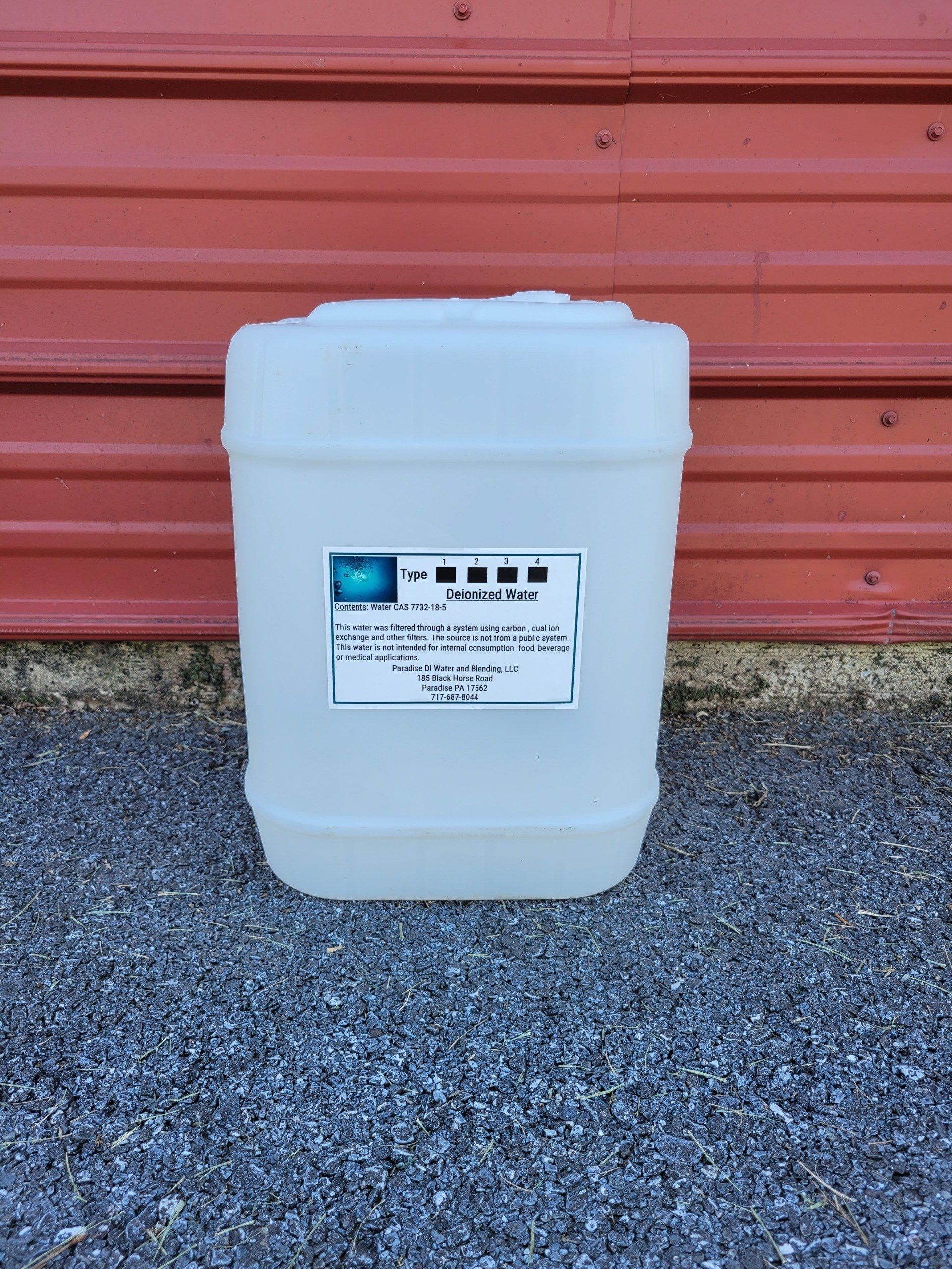 Deionized Five Gallon — Paradise, PA — Paradise DI Water and Custom Blending