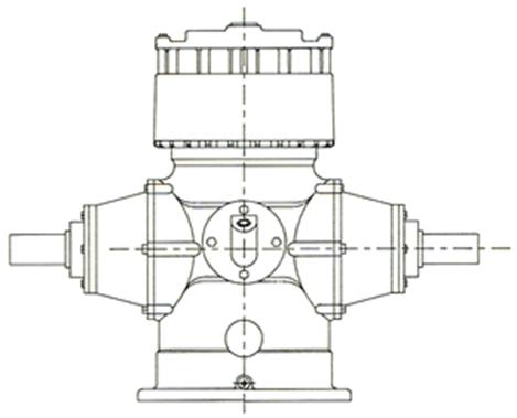 A black and white drawing of a machine on a white background-Gearboxes in Australia