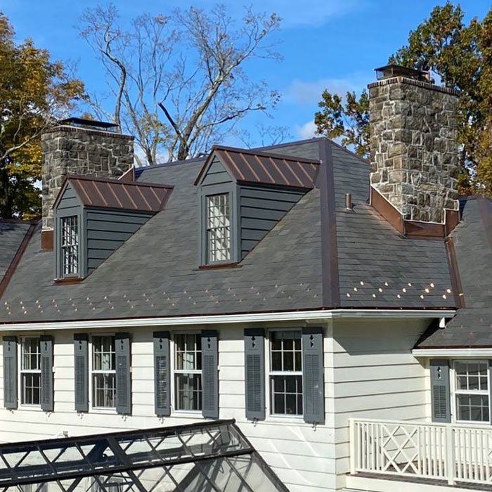 Top View of House Roofing — Katonah, NY — Custom Copper & Roofing Corp