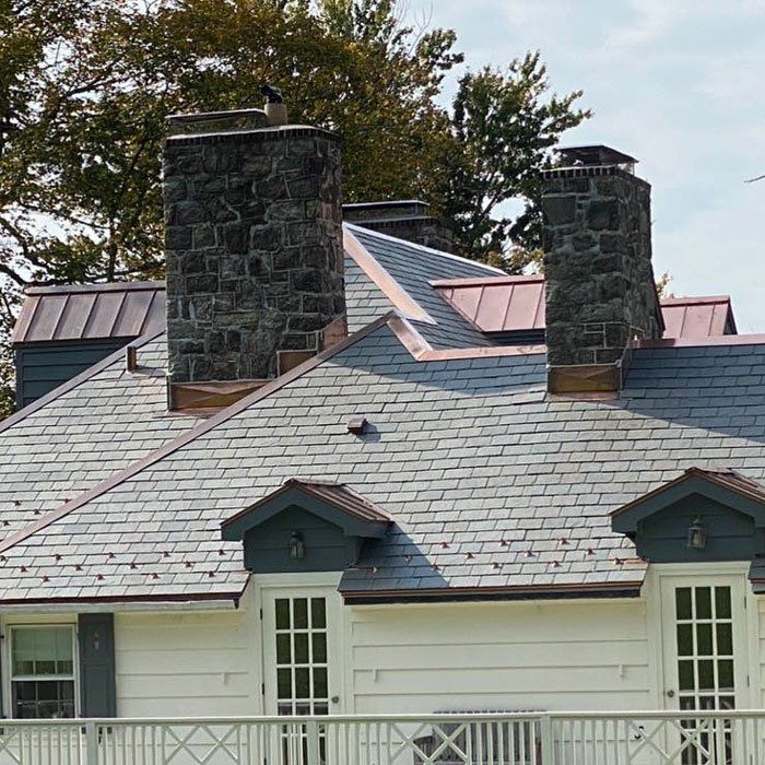 Right Side View of House Roofing — Katonah, NY — Custom Copper & Roofing Corp