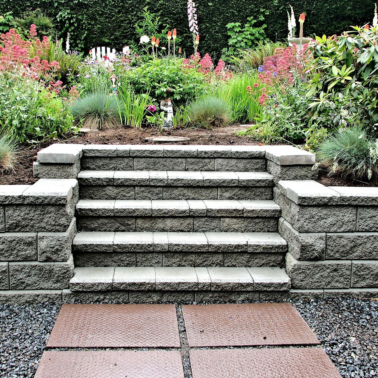 Staircase with Block Wall — Dover, NJ — Carlos Canfield Landscaping