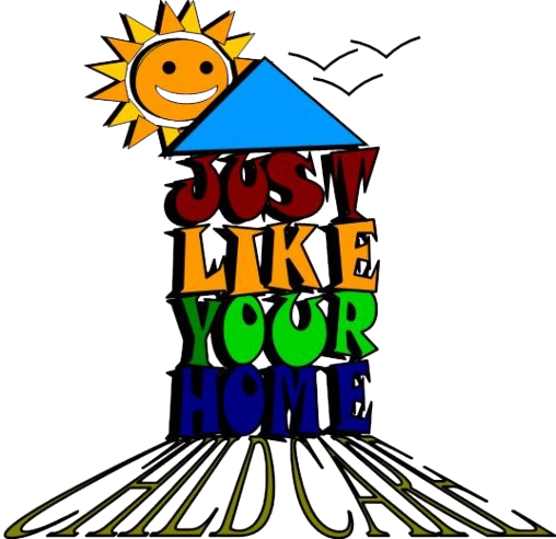 Just Like Your Home Child Care LLC White logo