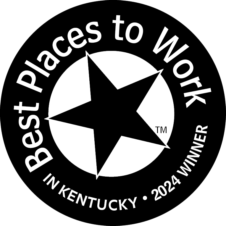 Emblem that reads Best Place to Work in Kentucky - 2024 Winner