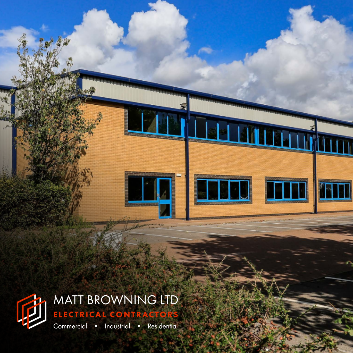 A warehouse in Reading Berkshire where Matt Browning Electrical are providing electrical installation and maintenance services for a commercial industrial client