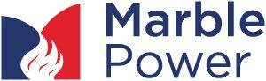 Logo for Marble Power. 