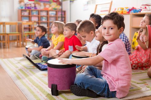 Children Listening to the Teacher — Springfield, IL — Building Blocks Preschool Inc