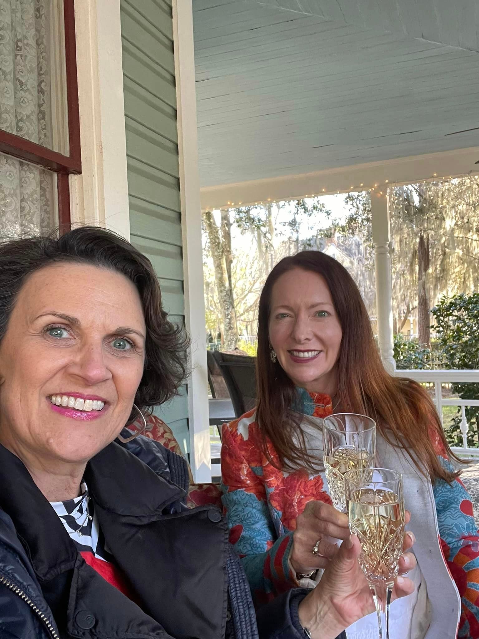 Marcella Scherer and Susannah Peddie at the Camellia Rose Inn