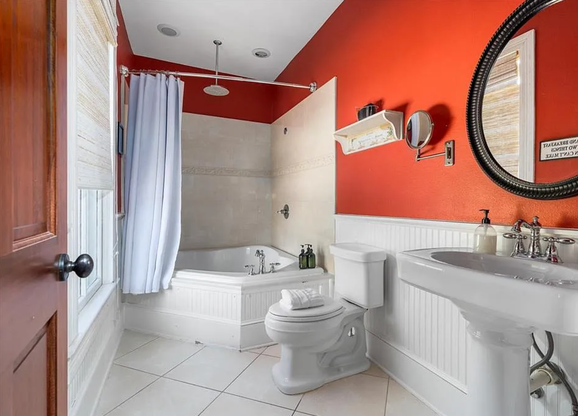 The interior and exterior of the entire Camellia Rose Inn as a whole home.