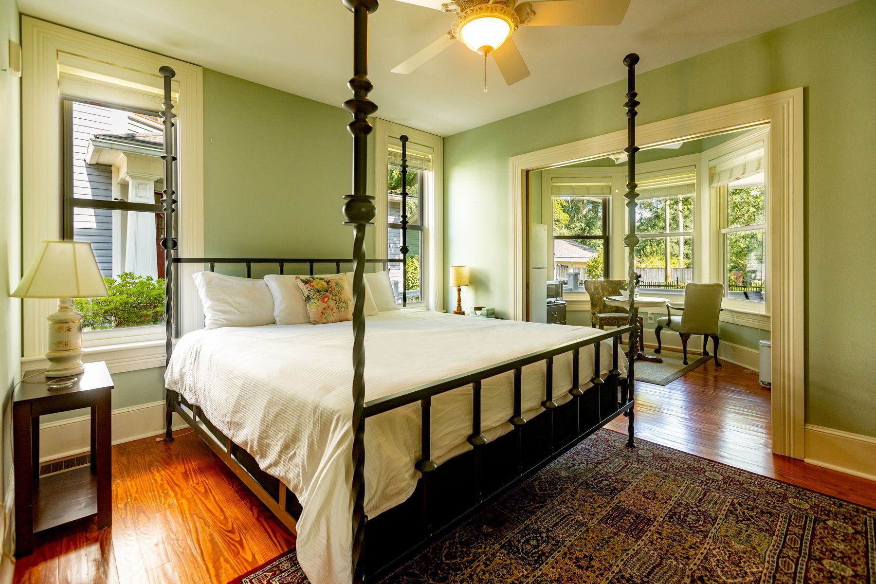 The interior and exterior of the entire Camellia Rose Inn as a whole home.