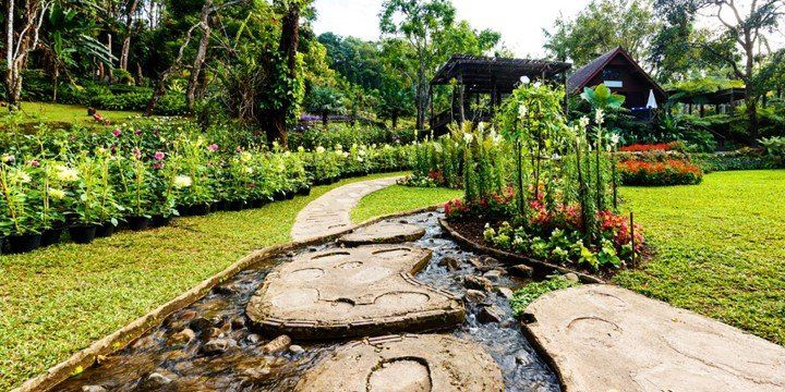 Hardscaping And Landscaping With Pond — Matthews, NC — Decorative Creations Inc