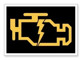 A picture of a yellow lightning bolt on a black background