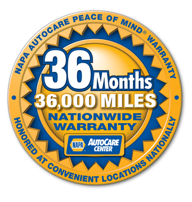 A napa autocare peace of mind warranty is honored at convenient locations nationally