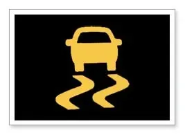 A yellow icon of a car on a black background