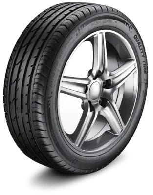 A new quality tire on a wheel from Auto Select