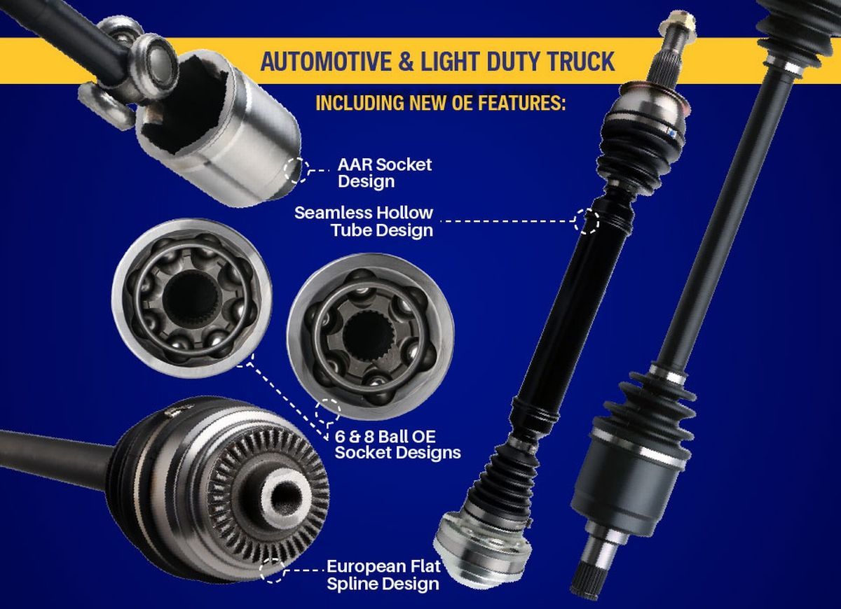 A poster for automotive and light duty truck bearings