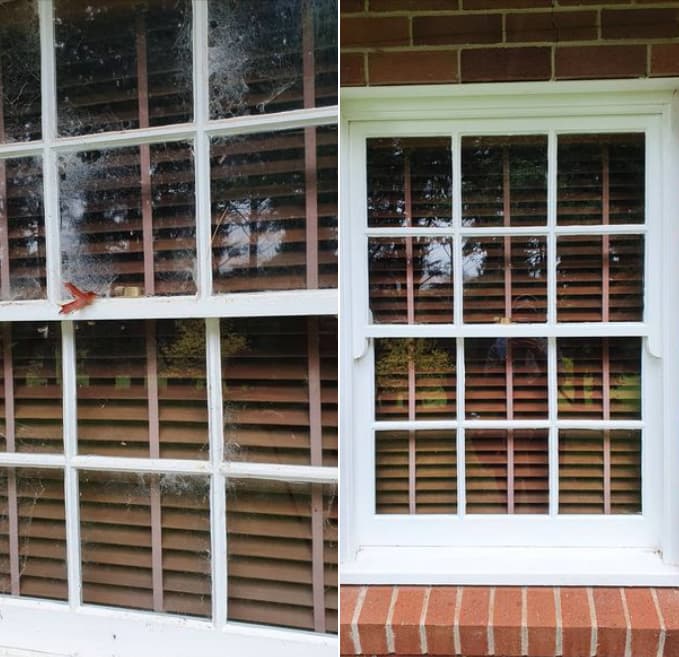 Window Before And After Cleaning - Window Cleaning in Southern Highlands, NSW