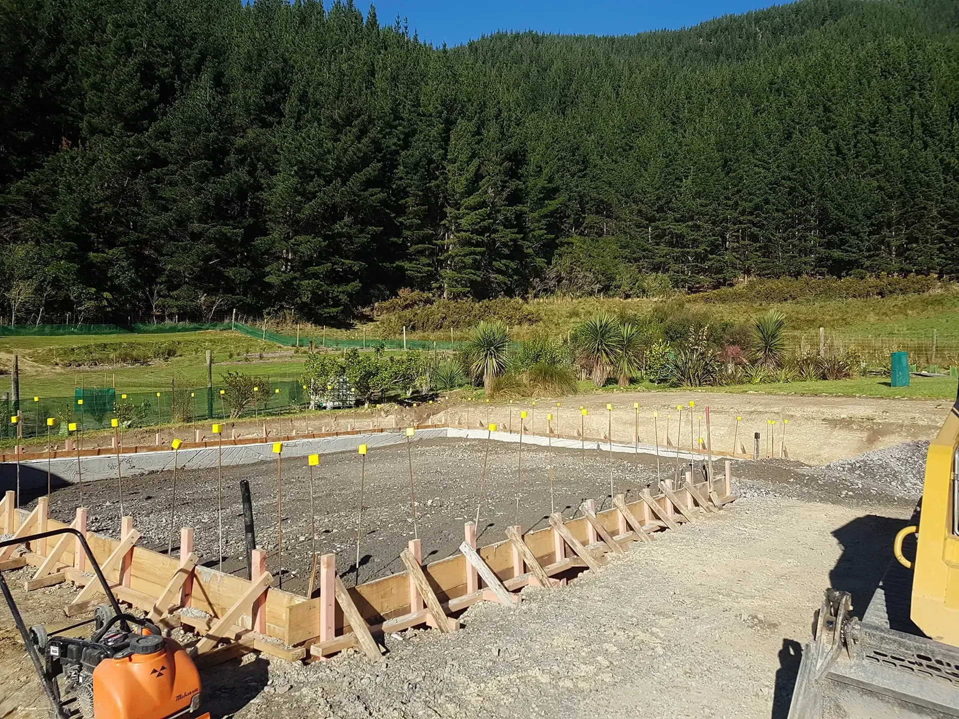 Oyster Bay Job by Bobcat Tipper Services in Marlborough, New Zealand.