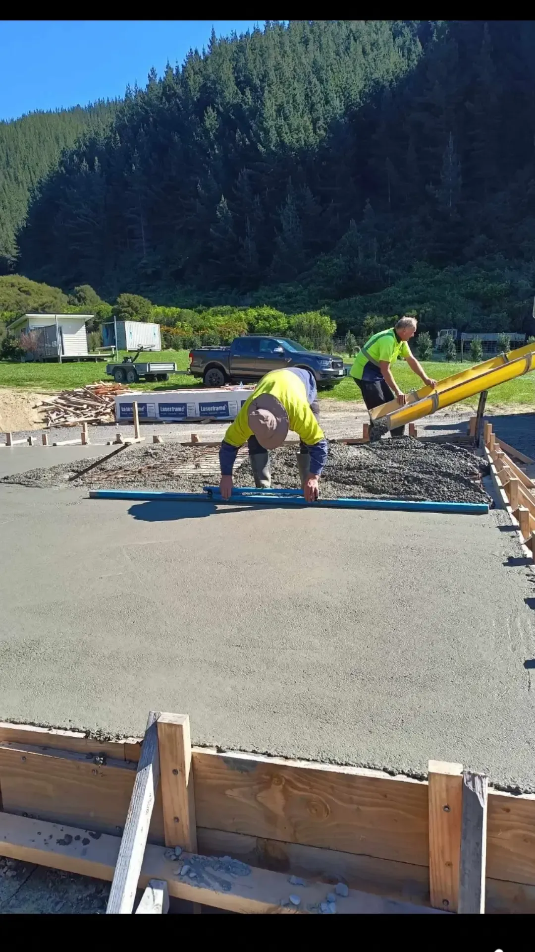 Oyster Bay Job by Bobcat Tipper Services in Marlborough, New Zealand.