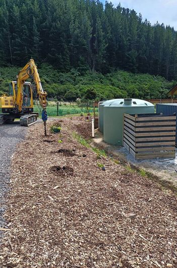Post Hole Bore Services - Bobcat Tipper Services in the Marlborough Sounds NZ