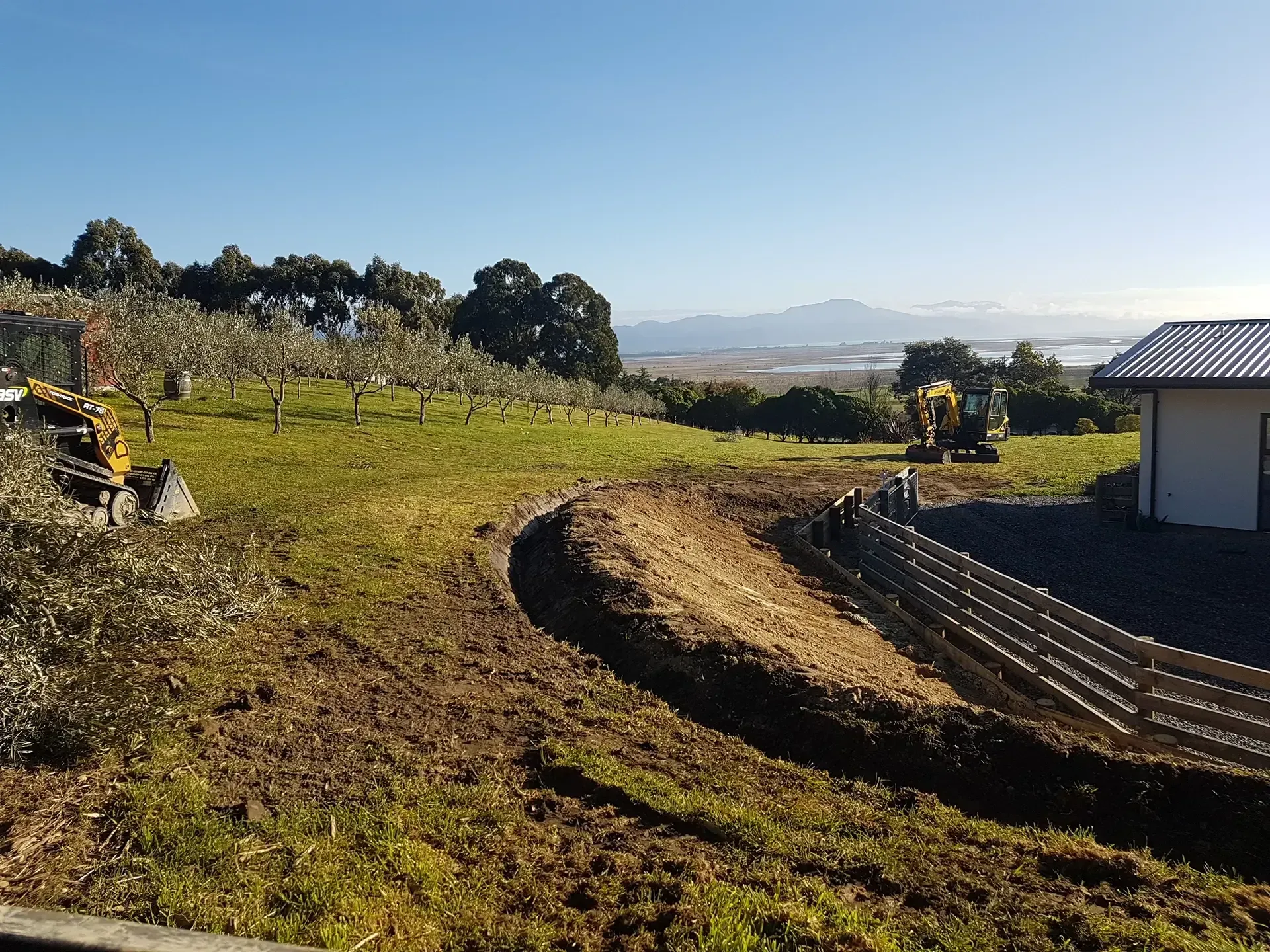 Redwood Pass Landscaping Job by Bobcat Tipper Services in Marlborough, New Zealand.