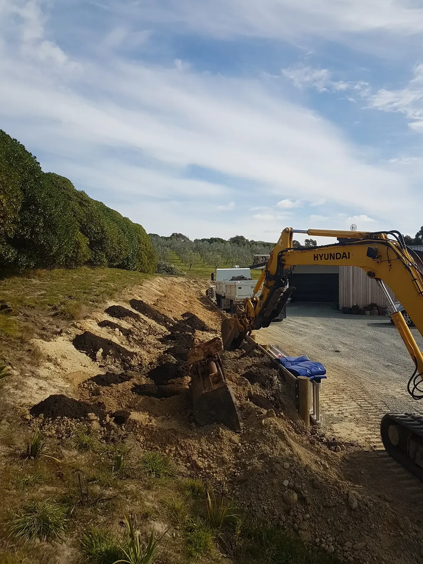 Redwood Pass Landscaping Job by Bobcat Tipper Services in Marlborough, New Zealand.