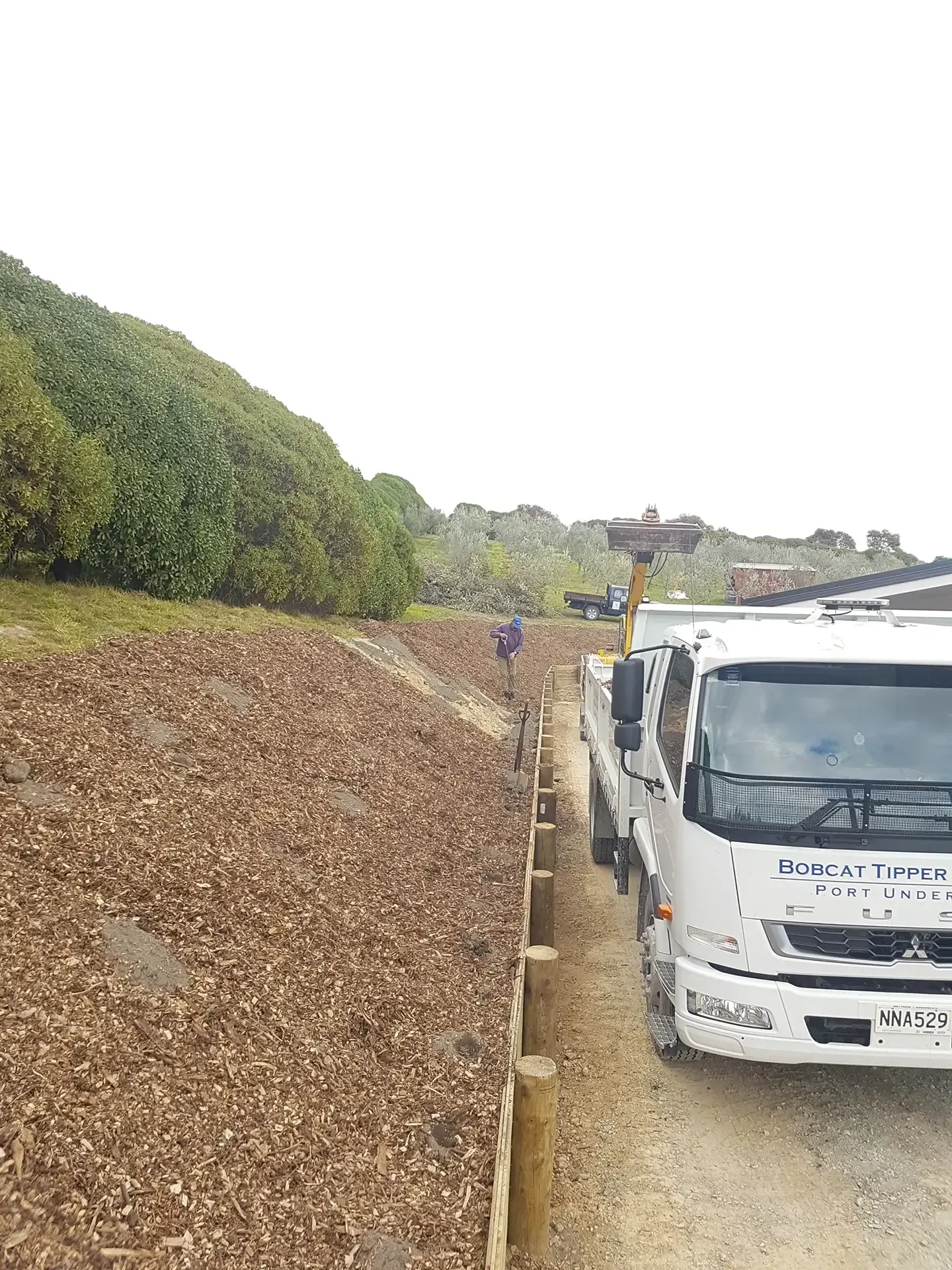 Redwood Pass Landscaping Job by Bobcat Tipper Services in Marlborough, New Zealand.