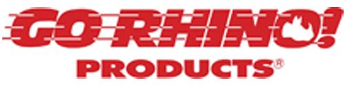 Go Rhino Products logo in red with a rhino silhouette.