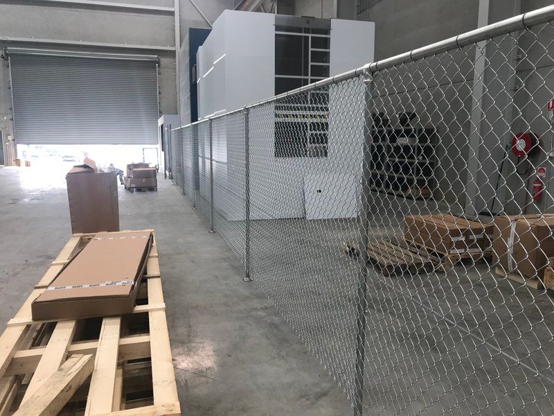 Chain Wire Fence in the Workshop — Sydney, NSW — A.S.S Fencing