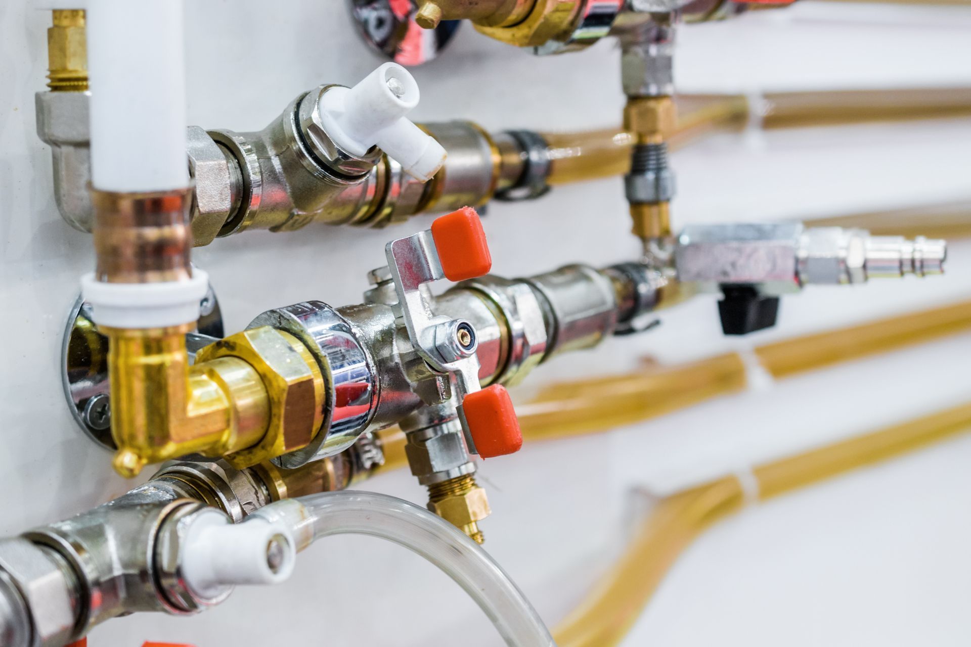 Close up Of a Bunch of Pipes — Huntington, WV — Plumbing Helper