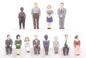 30-11016  Passenger Figure Set #1 - 12 pc