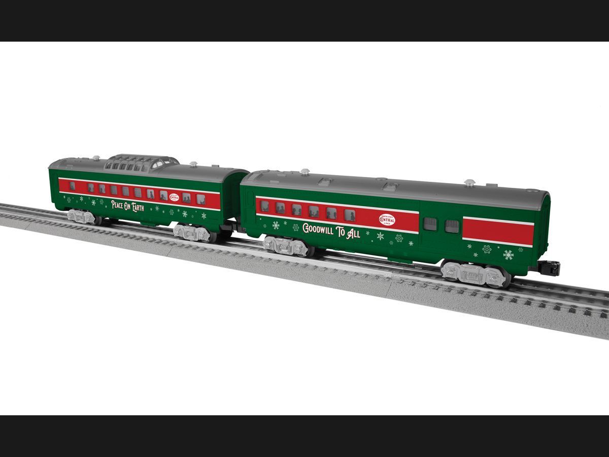 2427980  Sleigh Bell Limited Streamlined Passenger Car 2-pk