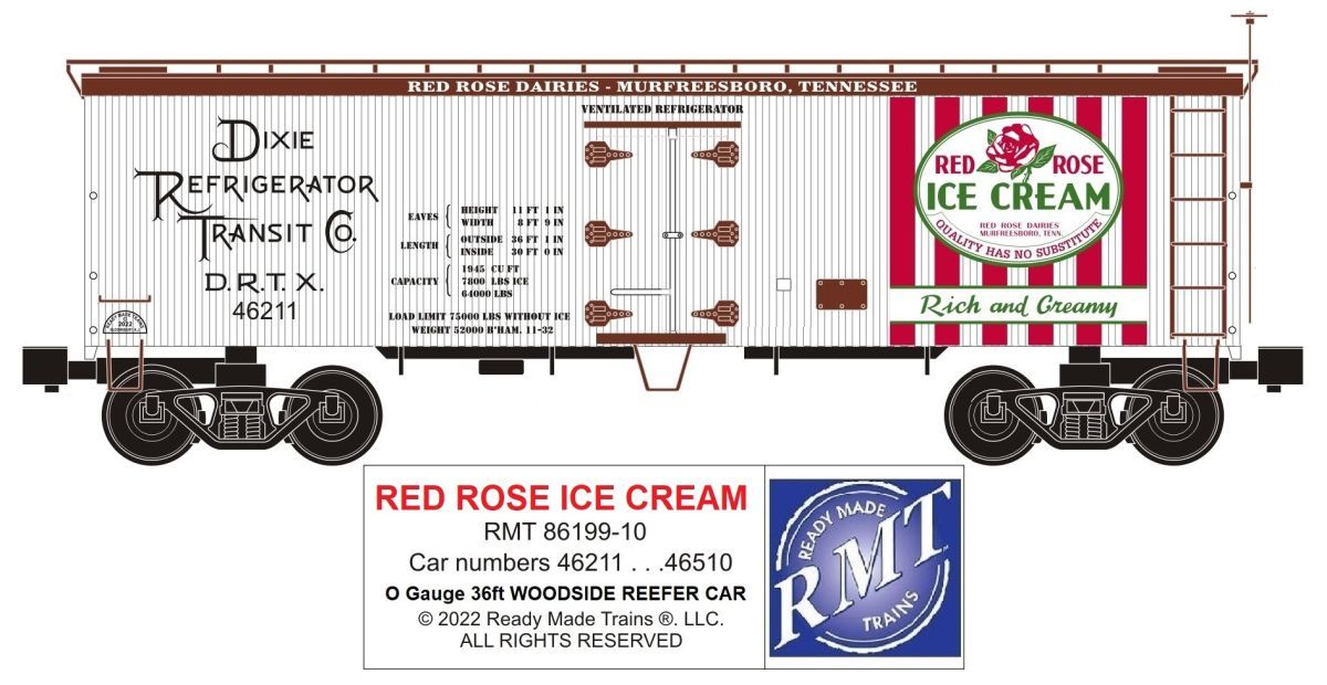 RMT8619910 Red Rose Ice Cream Woodside Reefer