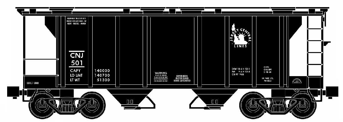 RMT86326 CNJ 2-Bay Covered Hopper