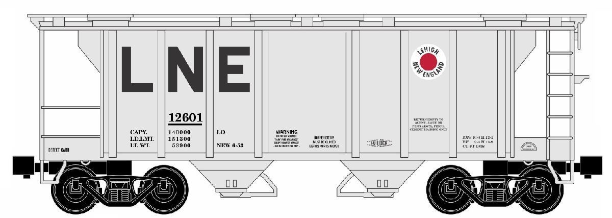 RMT86379 LNE 2-Bay Covered Hopper