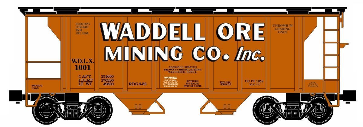 RMT86386 Waddell 2-Bay Covered Hopper
