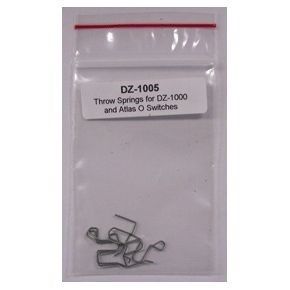 DZ-1005  Throw Springs for Atlas O Switches w/DZ-1000 Switch Machine- Pkg. 5