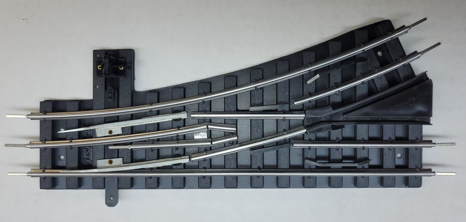214 LH O-42 Regular Manual Switch w/ All Tinplated Rails