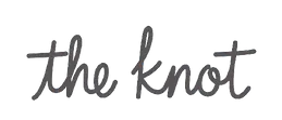 The word the knot is written in cursive on a white background.